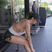 BralessForever Flashing Emma Breezy Park Workout HD Video