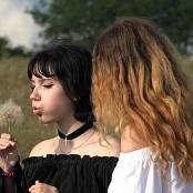 Girls Hunters of Beauty Steep Cliffs Picture Set & 4K UHD Video