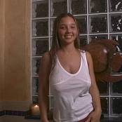Christina Model White Shorts & Maroon Rinestone Panties AI Enhanced V2 HD Video