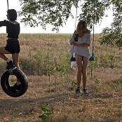 Girls Hunters of Beauty Swing In The Steppe Picture Set & Video