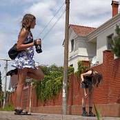 Girls Hunters of Beauty Shooting On The Way To The Sea Video