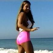 Christina Model Pink Shorts AI Enhanced V2 Video