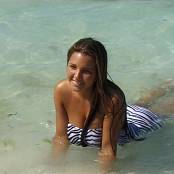 Christina Model Zebra Print Dress AI Enhanced V2 Video