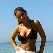Christina Model White Shorts Black Top AI Enhanced V2  Video